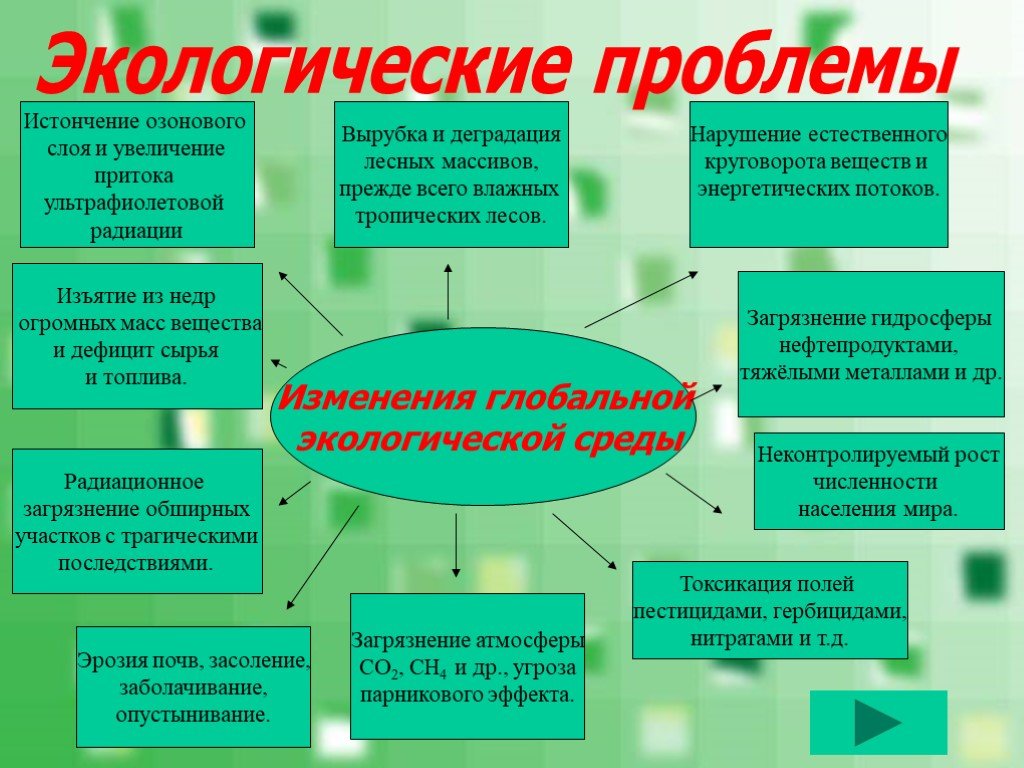 План экологические проблемы